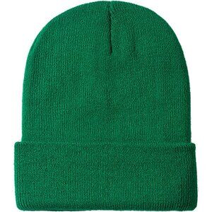 Grass green Men and Women Knit Hat Winter Beanies